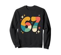 Six Sept Meme Rétro Groovy Numéro Graphique Sweatshirt