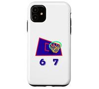 Six Seven 6 7 Basketball Meme Hoop Design Coque pour iPhone 11