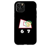 Six Seven 6 7 Basketball Meme Hoop Design Coque pour iPhone 11 Pro