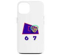Six Seven 6 7 Basketball Meme Hoop Design Coque pour iPhone 13