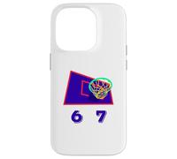 Six Seven 6 7 Basketball Meme Hoop Design Coque pour iPhone 14 Pro