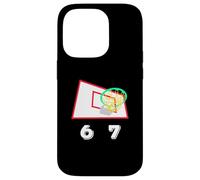 Six Seven 6 7 Basketball Meme Hoop Design Coque pour iPhone 14 Pro