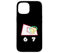 Six Seven 6 7 Basketball Meme Hoop Design Coque pour iPhone 15