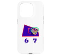 Six Seven 6 7 Basketball Meme Hoop Design Coque pour iPhone 15 Pro