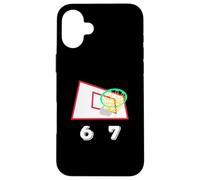Six Seven 6 7 Basketball Meme Hoop Design Coque pour iPhone 16 Plus