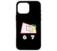 Six Seven 6 7 Basketball Meme Hoop Design Coque pour iPhone 16 Pro Max