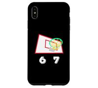 Six Seven 6 7 Basketball Meme Hoop Design Coque pour iPhone XS Max