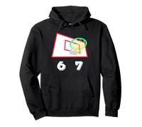 Six Seven 6 7 Basketball Meme Hoop Design Sweat à Capuche