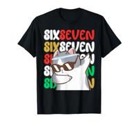 Six Seven 6 7 Chat Amusant Kawaii Dabbing Kids T-Shirt
