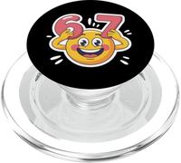 Six Seven 6 7 Emoticon Meme Design PopSockets PopGrip pour MagSafe
