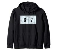 Six Seven 6 7 Meme Design Sweat à Capuche