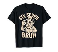 Six Seven 6 7 Meme St. Patrick Day Leprechaun Bruh 67 T-Shirt