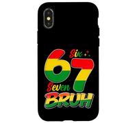 Six Seven 6 7 Mois de l'histoire des Noirs Funny Six Seven Meme Coque pour iPhone X/XS