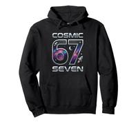 Six Seven 67 Cosmic Trendmeme Chiffres Amusants Sweat à Capuche