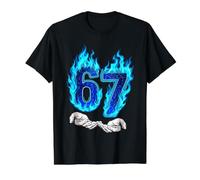 Six Seven 67 Hands 6 7 Meme T-Shirt Graphique avec Valeur, Homme, Noir, M