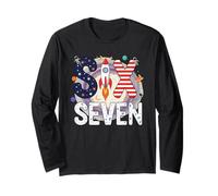 Six Seven Astronaute Rocket School Adolescent Boys Cool Meme 67 Manche Longue