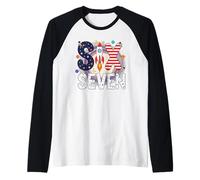 Six Seven Astronaute Rocket School Adolescent Boys Cool Meme 67 Manche Raglan