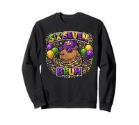 Six Seven Bruh 67 Capybara Mardi Gras Perles NOLA Parade Sweatshirt