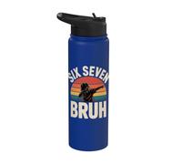 Six Seven Bruh 67 Meme 6 7 Chiffres Dabbing Boys Retro 67 Stainless Steel Insulated Water Bottle