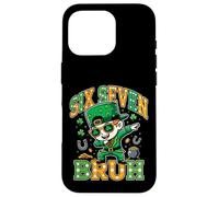 Six Seven Bruh Funny St Patrick’s Day Dabbing Leprechaun Coque pour iPhone 16 Pro