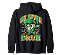 Six Seven Bruh Funny St Patrick’s Day Dabbing Leprechaun Sweat à Capuche