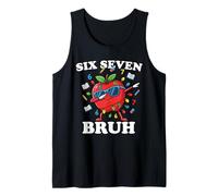 Six Seven Brush Back to School Apple 6 7 Fun 6-7 Six Seven Débardeur