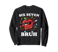 Six Seven Brush Back to School Apple 6 7 Fun 6-7 Six Seven Sweatshirt