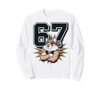Six Seven Cat Serre-tête Style rétro 67 Sweatshirt