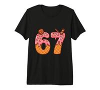 Six Seven Cône de Glace Rose 6 7 Internet Meme T-Shirt Haut de Gamme