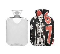 Six Seven Death Bouillotte avec housse souple 2 l pour arthrite mains pieds chaud Bolsa de calor pour Dolor Menstrual