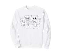 Six Seven Funny 6 7 Meme Hands Personnages Assis 67 Sweatshirt