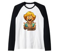 Six Seven Funny Cartoon Boy 67 Viral Meme Hommes Femmes Enfants Manche Raglan