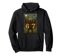 Six Seven Funny Mothman Cryptid 67 Viral Meme Hommes Femmes Enfants Sweat à Capuche