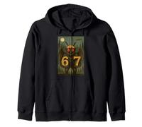 Six Seven Funny Mothman Cryptid 67 Viral Meme Hommes Femmes Enfants Sweat à Capuche