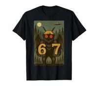 Six Seven Funny Mothman Cryptid 67 Viral Meme Hommes Femmes Enfants T-Shirt
