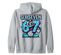 Six Seven Glitch Mascotte - Drôle Italian Brainrot 67 Meme Sweat à Capuche