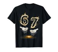 Six Seven Hands Meme Cool Flame 67 Fun Birthday pour Enfants et garçons T-Shirt