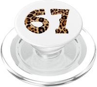Six Seven Meme 6-7 Number, Gen Alpha Z 67 Leopard Print PopSockets PopGrip pour MagSafe