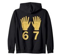 Six Seven Meme 67 Hands Viral Internet Trend Humour Gen Alpha Sweat à Capuche