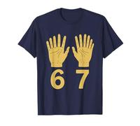 Six Seven Meme 67 Hands Viral Internet Trend Humour Gen Alpha T-Shirt