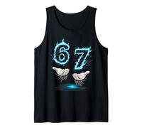 Six Seven Meme Blue Flame 67 Carte d'anniversaire pour Enfant Débardeur