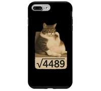 Six Seven Meme Cat Square Root of 4489 Numéro de Tendance Internet Coque pour iPhone 7 Plus/8 Plus