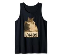 Six Seven Meme Cat Square Root of 4489 Numéro de Tendance Internet Débardeur