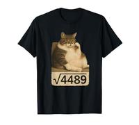 Six Seven Meme Cat Square Root of 4489 Numéro de Tendance Internet T-Shirt