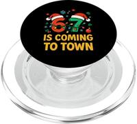 Six Seven Meme Funny Christmas Matching 67 Arrive en Ville PopSockets PopGrip pour MagSafe