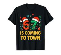 Six Seven Meme Funny Christmas Matching 67 Arrive en Ville T-Shirt