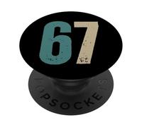 Six Seven Meme pour Enfants et Adultes Gen Alpha PopSockets PopGrip Adhésif