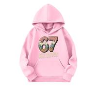 Six Seven Pull,Sweat à Capuche Imprimé Graphique pour Enfants Coton écologique avec Poche Kangourou Parfait pour l'automne et l'hiver pour Convient aux garçons