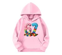 Six Seven Pull,Sweat-Shirt à Capuche imprimé Glace pour Filles, Manches Longues, Poche, Style décontracté et Sportif. (18-24 Months)