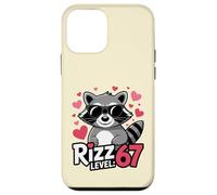 Six Seven Rizz Level 67 Meme Cool Lunettes de Soleil drôles Motif Raton Laveur Coque pour iPhone 12 Mini
